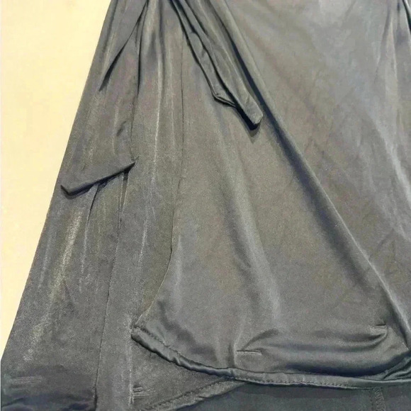 Zara black mini button front collared dress. Black long sleeve Sz XS - Picture 10 of 12